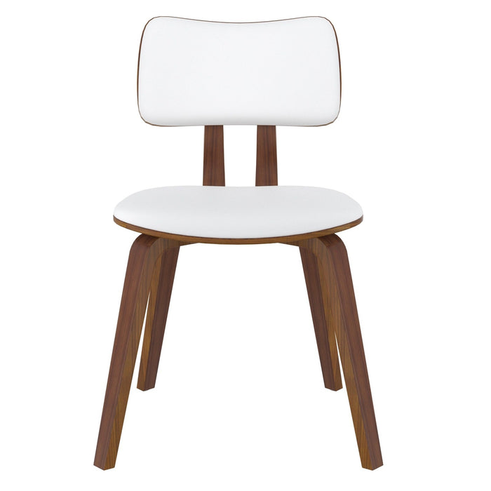 Worldwide Home Furnishings Zuni-Side Chair Pu-White Side Chair, Faux Leather 202-581PUWT