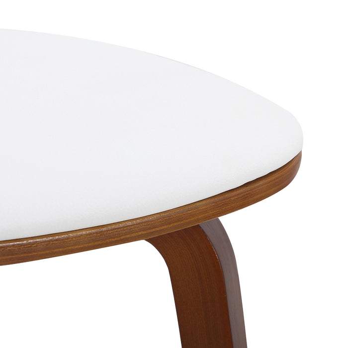 Worldwide Home Furnishings Zuni-Side Chair Pu-White Side Chair, Faux Leather 202-581PUWT