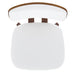 Worldwide Home Furnishings Zuni-Side Chair Pu-White Side Chair, Faux Leather 202-581PUWT