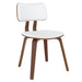 Worldwide Home Furnishings Zuni-Side Chair Pu-White Side Chair, Faux Leather 202-581PUWT