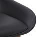 Worldwide Home Furnishings Hudson-Side Chair Pu-Black Side Chair, Faux Leather 202-582PUBK