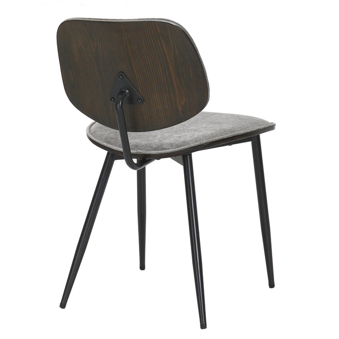 Worldwide Home Furnishings Capri-Side Chair-Light Grey Side Chair, Set Of 2 202-591LGY