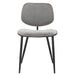 Worldwide Home Furnishings Capri-Side Chair-Light Grey Side Chair, Set Of 2 202-591LGY
