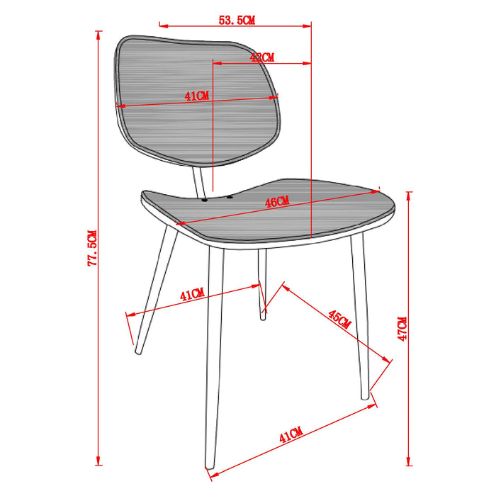 Worldwide Home Furnishings Capri-Side Chair-Light Grey Side Chair, Set Of 2 202-591LGY