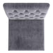 Worldwide Home Furnishings Azul-Side Chair-Grey/Silver Leg Side Chair, Set Of 2 202-600GY_CH