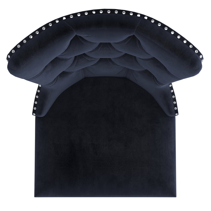 Worldwide Home Furnishings Hollis-Side Chair-Black Side Chair, Set Of 2 202-614BLK