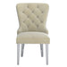 Worldwide Home Furnishings Hollis-Side Chair-Ivory Side Chair, Set Of 2 202-614IV