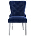 Worldwide Home Furnishings Hollis-Side Chair-Navy Side Chair, Set Of 2 202-614NAV