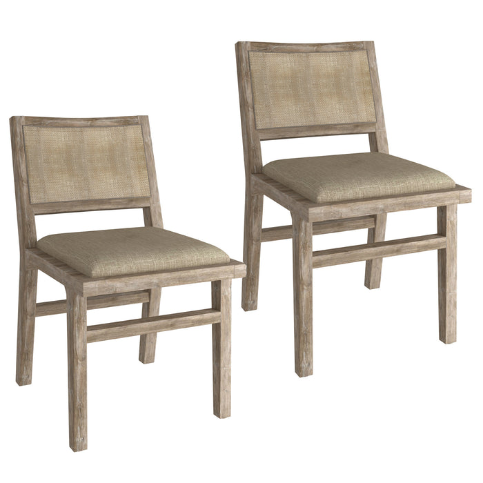 Worldwide Home Furnishings Clive-Side Chair-Beige Side Chair, Set Of 2 202-617BG