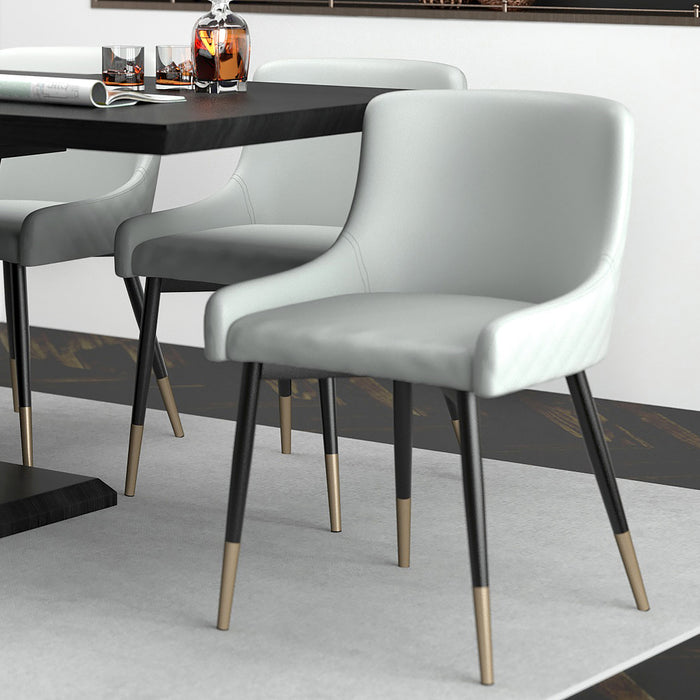 Worldwide Home Furnishings Xander-Side Chair-Light Grey Side Chair, Set Of 2 202-620LG