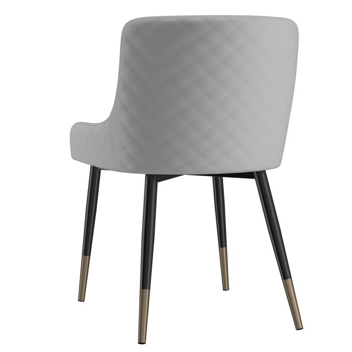 Worldwide Home Furnishings Xander-Side Chair-Light Grey Side Chair, Set Of 2 202-620LG