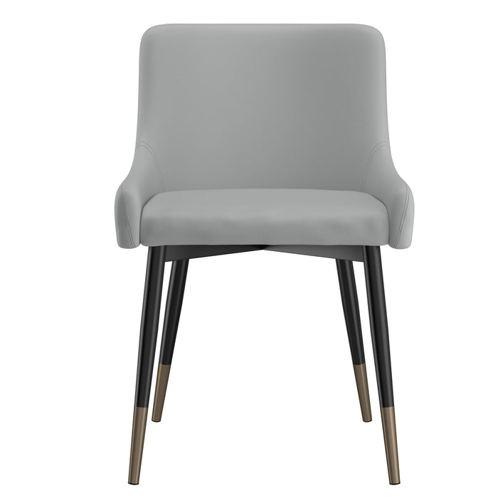 Worldwide Home Furnishings Xander-Side Chair-Light Grey Side Chair, Set Of 2 202-620LG