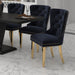 Worldwide Home Furnishings Mizal-Side Chair-Black Side Chair, Set Of 2 202-629BLK