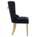 Worldwide Home Furnishings Mizal-Side Chair-Black Side Chair, Set Of 2 202-629BLK