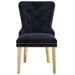 Worldwide Home Furnishings Mizal-Side Chair-Black Side Chair, Set Of 2 202-629BLK
