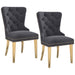 Worldwide Home Furnishings Mizal-Side Chair-Grey Side Chair, Set Of 2 202-629GRY