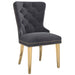 Worldwide Home Furnishings Mizal-Side Chair-Grey Side Chair, Set Of 2 202-629GRY