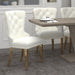Worldwide Home Furnishings Mizal-Side Chair-Ivory Side Chair, Set Of 2 202-629IV