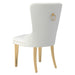 Worldwide Home Furnishings Mizal-Side Chair-Ivory Side Chair, Set Of 2 202-629IV