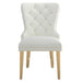 Worldwide Home Furnishings Mizal-Side Chair-Ivory Side Chair, Set Of 2 202-629IV