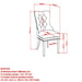 Worldwide Home Furnishings Mizal-Side Chair-Ivory Side Chair, Set Of 2 202-629IV