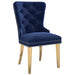 Worldwide Home Furnishings Mizal-Side Chair-Navy Side Chair, Set Of 2 202-629NAV