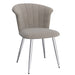 Worldwide Home Furnishings Orchid-Side Chair-Grey/Silver Side Chair, Set Of 2 202-651GY_CH