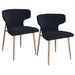 Worldwide Home Furnishings Akira-Side Chair-Black Side Chair, Set Of 2 202-673BLK