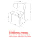 Worldwide Home Furnishings Akira-Side Chair-Black Side Chair, Set Of 2 202-673BLK