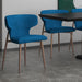 Worldwide Home Furnishings Akira-Side Chair-Blue Side Chair, Set Of 2 202-673BLU