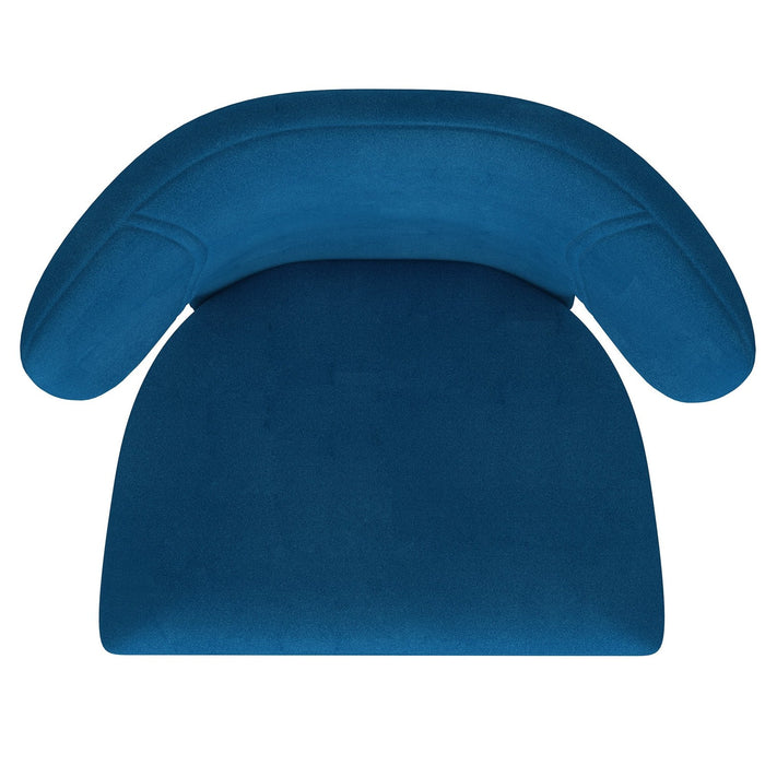 Worldwide Home Furnishings Akira-Side Chair-Blue Side Chair, Set Of 2 202-673BLU