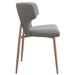 Worldwide Home Furnishings Akira-Side Chair-Grey Side Chair, Set Of 2 202-673GRY