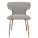 Worldwide Home Furnishings Akira-Side Chair-Grey Side Chair, Set Of 2 202-673GRY
