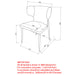 Worldwide Home Furnishings Akira-Side Chair-Grey Side Chair, Set Of 2 202-673GRY