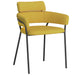 Worldwide Home Furnishings Axel-Side Chair-Mustard Side Chair, Set Of 2 202-674MUS
