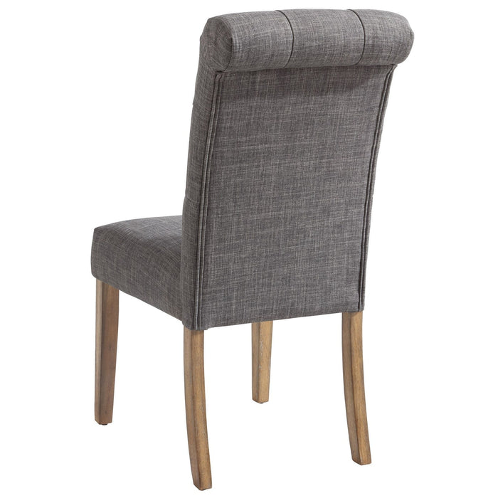 Worldwide Home Furnishings Melia-Side Chair-Grey Side Chair, Set Of 2 202-968GY