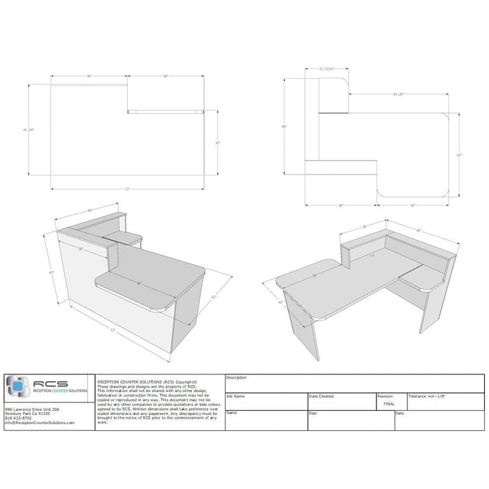 Reception Counter Solutions Monterey Reception Desk
