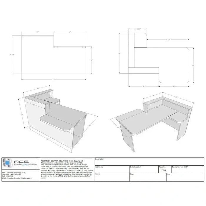 Reception Counter Solutions Monterey Reception Desk