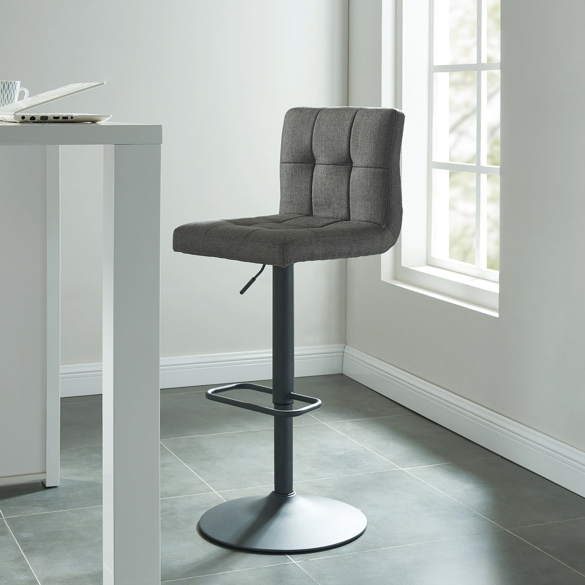 Worldwide Home Furnishings Sorb-Air Lift Stool-Grey Adjustable Air-Lif —  Archic Furniture
