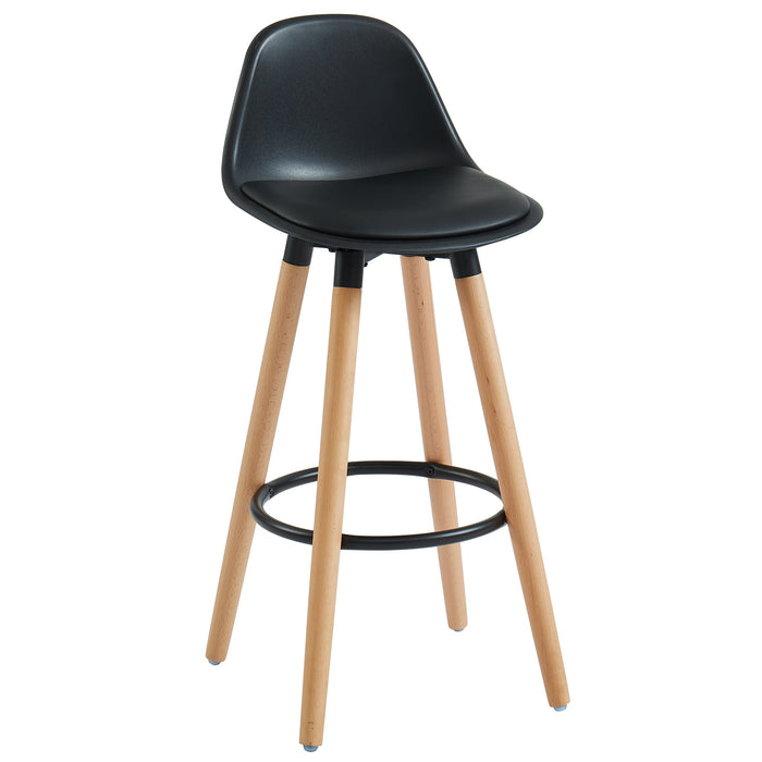 Worldwide Home Furnishings Diablo-26" Counter Stool-Black 26" Counter Stool, Set Of 2 203-352BK