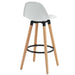 Worldwide Home Furnishings Diablo-26" Counter Stool-White 26" Counter Stool, Set Of 2 203-352WT
