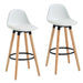 Worldwide Home Furnishings Diablo-26" Counter Stool-White 26" Counter Stool, Set Of 2 203-352WT