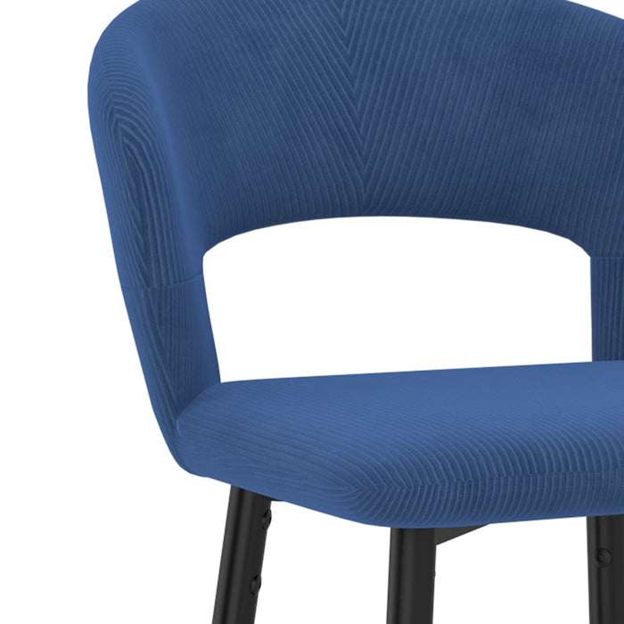 Worldwide Home Furnishings Camille-26'' Counter Stool-Blue 26" Counter Stool, Set Of 2 203-532BLU