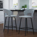 Worldwide Home Furnishings Camille-26'' Counter Stool-Light Grey 26" Counter Stool, Set Of 2 203-532LGY