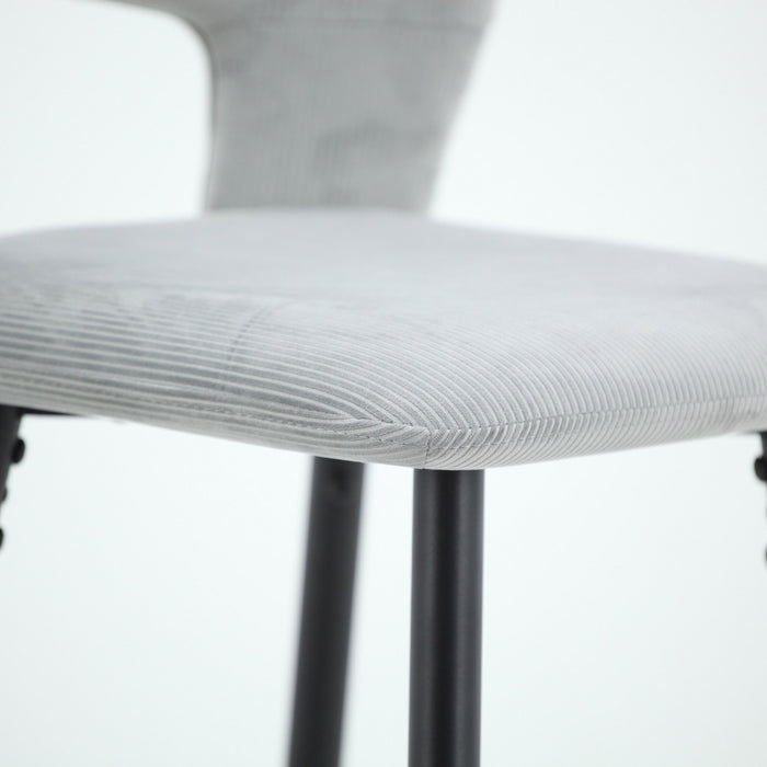 Worldwide Home Furnishings Camille-26'' Counter Stool-Light Grey 26" Counter Stool, Set Of 2 203-532LGY