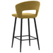 Worldwide Home Furnishings Camille-26'' Counter Stool-Mustard 26" Counter Stool, Set Of 2 203-532MUS