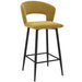 Worldwide Home Furnishings Camille-26'' Counter Stool-Mustard 26" Counter Stool, Set Of 2 203-532MUS