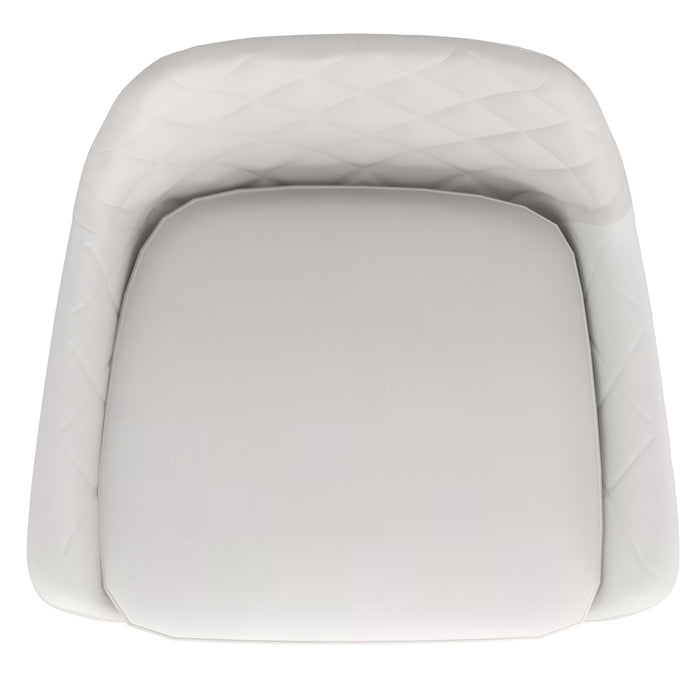 Worldwide Home Furnishings Kenzo-26'' Counter Stool Pu-White 26" Stool W/Swivel, Pu, Set Of 2 203-544WT