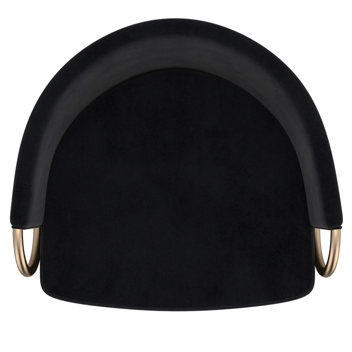 Worldwide Home Furnishings Lavo-26'' Counter Stool-Black 26" Counter Stool W/Swivel, Set Of 2 203-560BLK