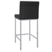 Worldwide Home Furnishings Porto-26" Counter Stool-Black 26" Counter Stool, Set Of 2 203-576BK